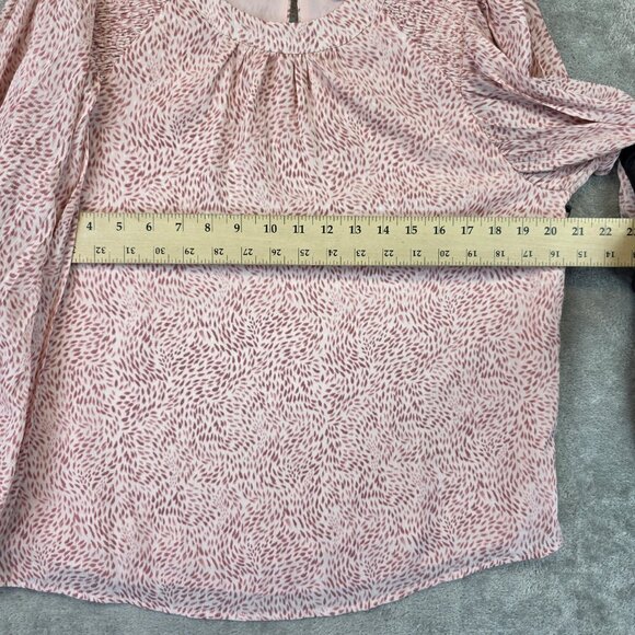 Vince Camuto Blouse Womens Medium Daisy Daze Long Sleeve Boho Top NWT - Picture 5 of 12